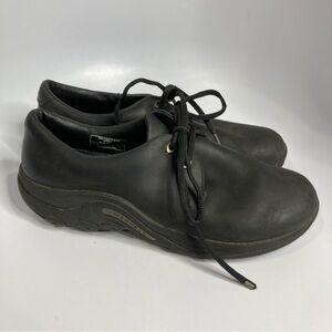 Merrell Jungle Moc smooth black sneakers size 9.5